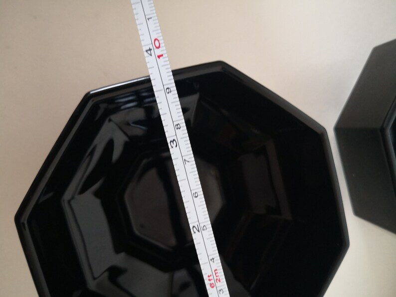 set 4 cups ramekins dessert cup ice80s black opaline ARCOPAL OCTIME series