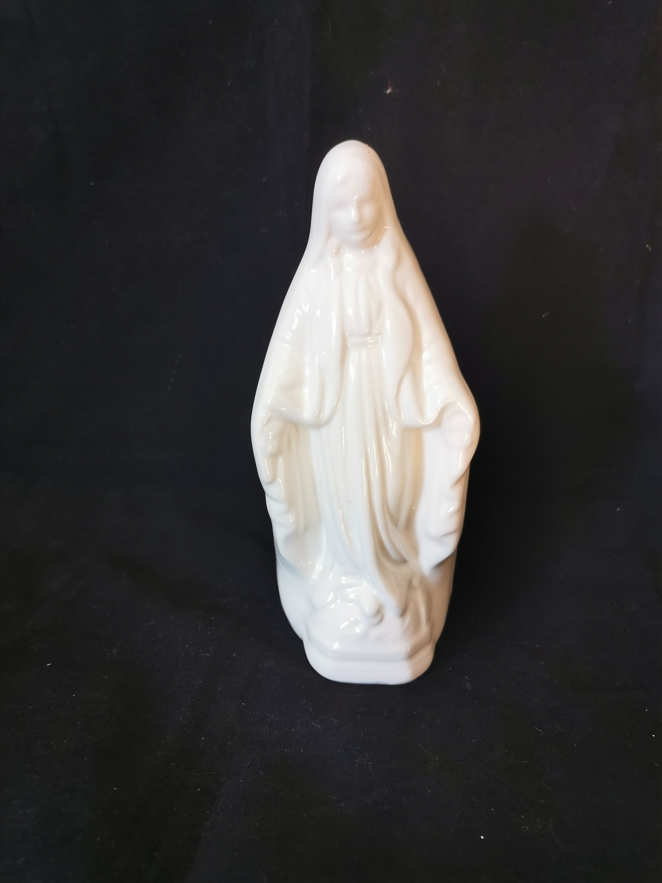 Buste Jesus Christ/Vierge Marie /Ex Voto/Icône /Céramique /Église Catholique Français Antique