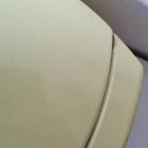 Cocotte casserole Le Creuset design Raymond Loewy Yellow Melting