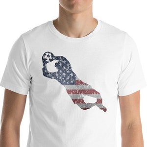 US National Team Diving Save American Flag Torwart Kurzärmeliges Herren T-Shirt