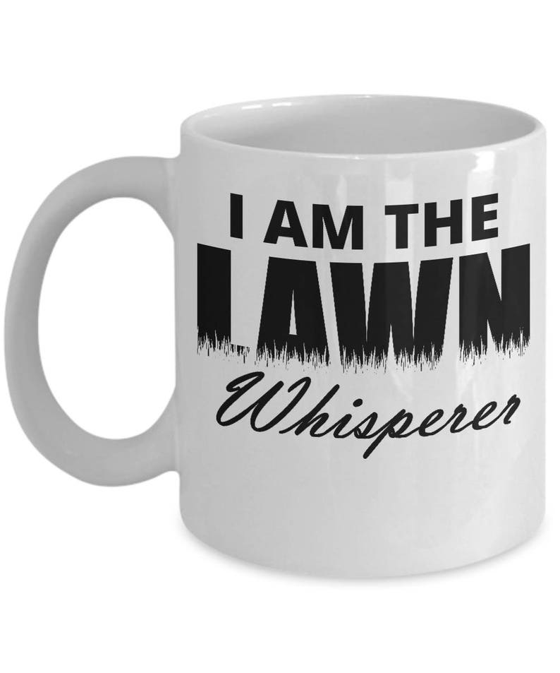 Lawn Whisperer Mug Landscaper Yard Work Lover Gift Coffee Cup image 1