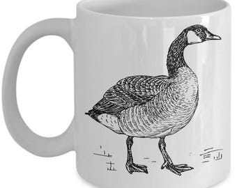 Tasse à café Canada Goose Croquis artistique cool, cadeau d'extérieur