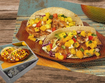 Delicious Taco Jigsaw Puzzle Mango Catfish Foodie Gift For Adults And Kids
