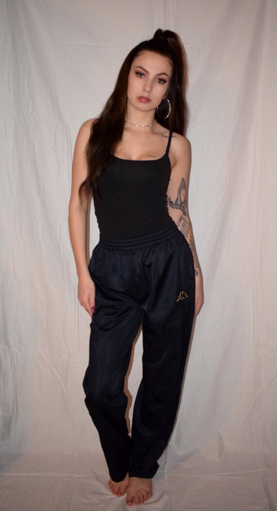Vintage 90s Kappa Blue and Yellow Pants Trackpants