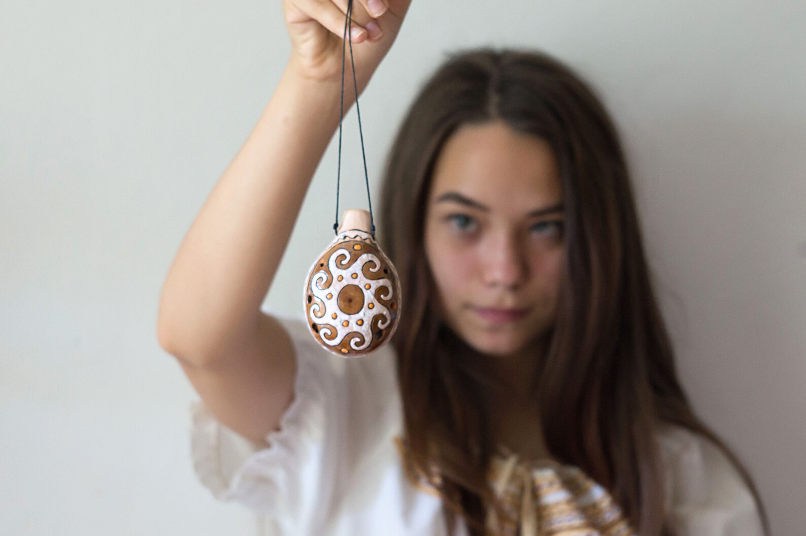 Ceramic Ocarina Waves of time. Musical Ceramic Instrument for Etsy