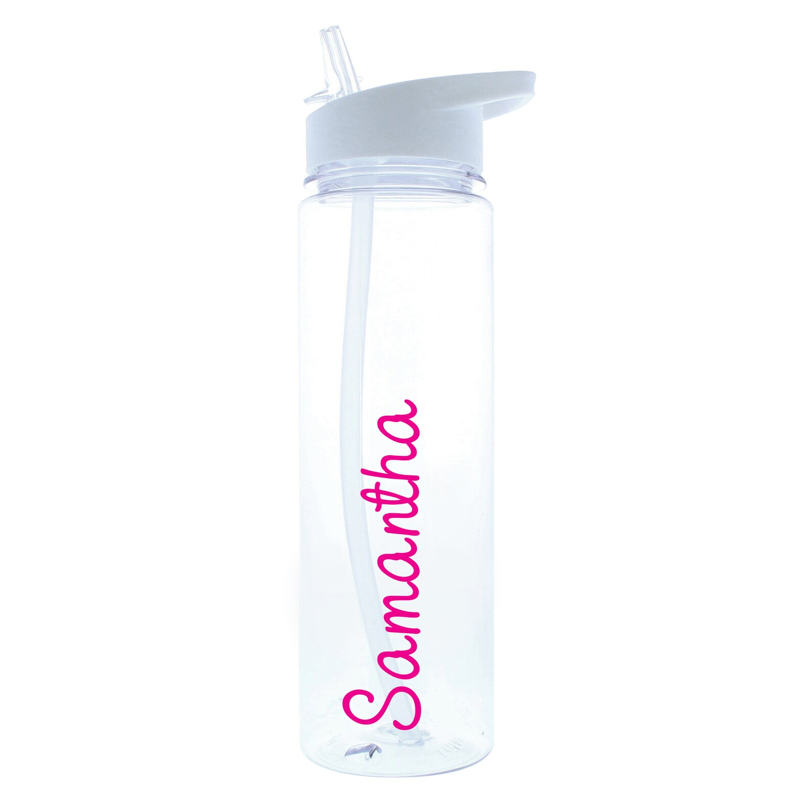 Personalised Pink Name Water Bottle Any Name Water Bottle Etsy