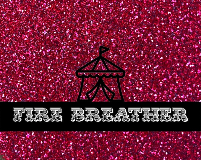 Bright Red Biodegradable Cosmetic Glitter - FIRE BREATHER