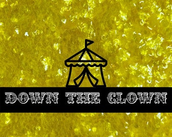 Translucent Yellow Biodegradable Cosmetic Glitter - DOWN THE CLOWN