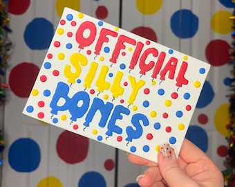 Official Silly Bones Handpainted Watercolor Canvas Circus Art