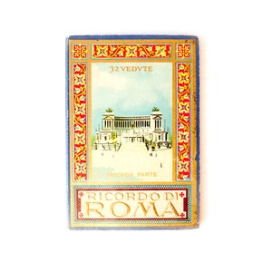 Ausklappbares Rom Fotoalbum mit Karte, Ricordo di Roma Teil 2, italienisches Souvenir zum Sammeln