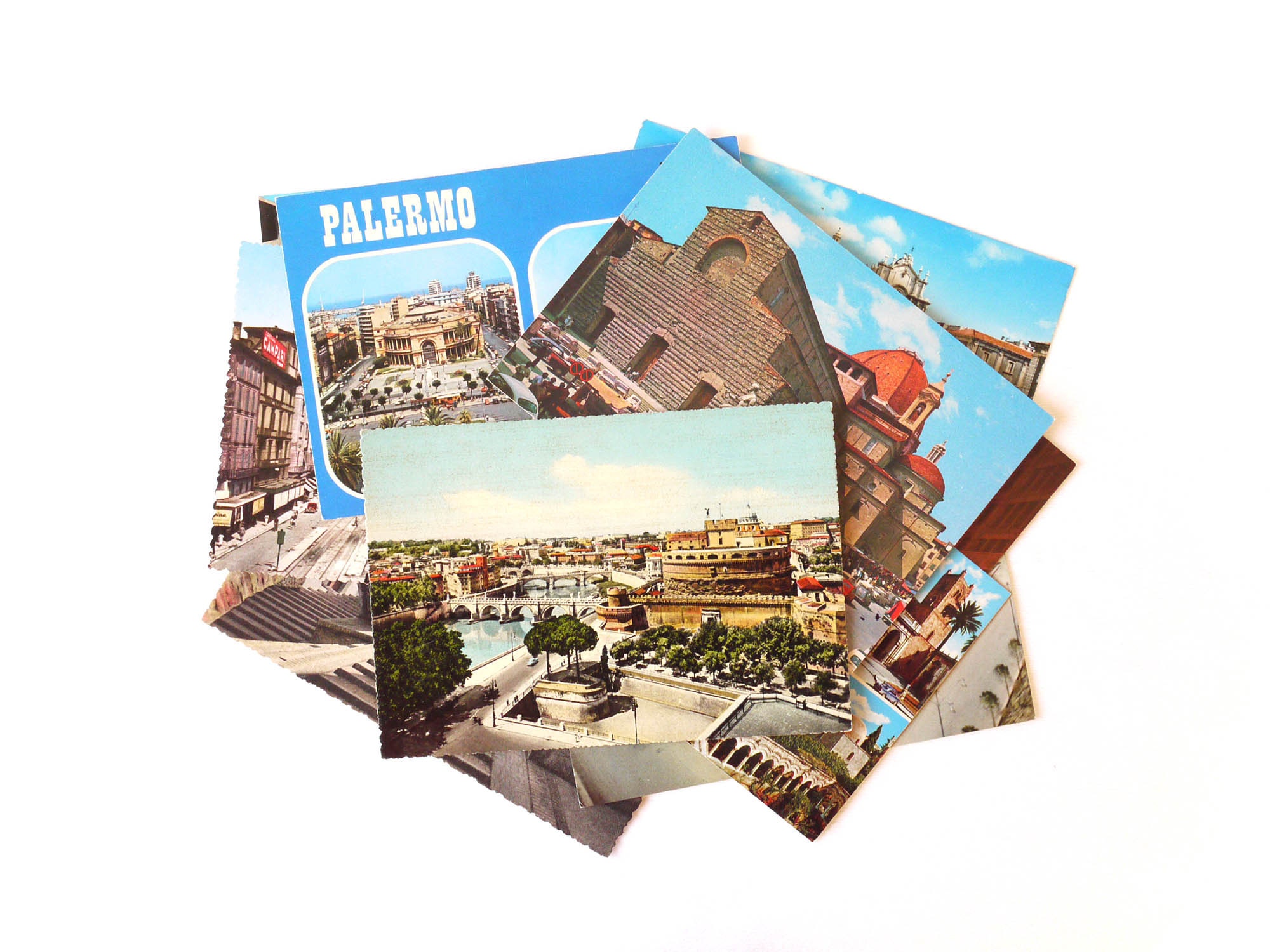 Set of 12 Fine Art Postcards of Italian Scenes From Original Oil Paintings  
