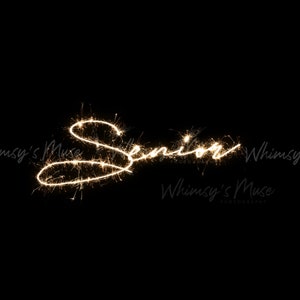 Sparkler Overlay - Senior - Digital File - Senior PNG