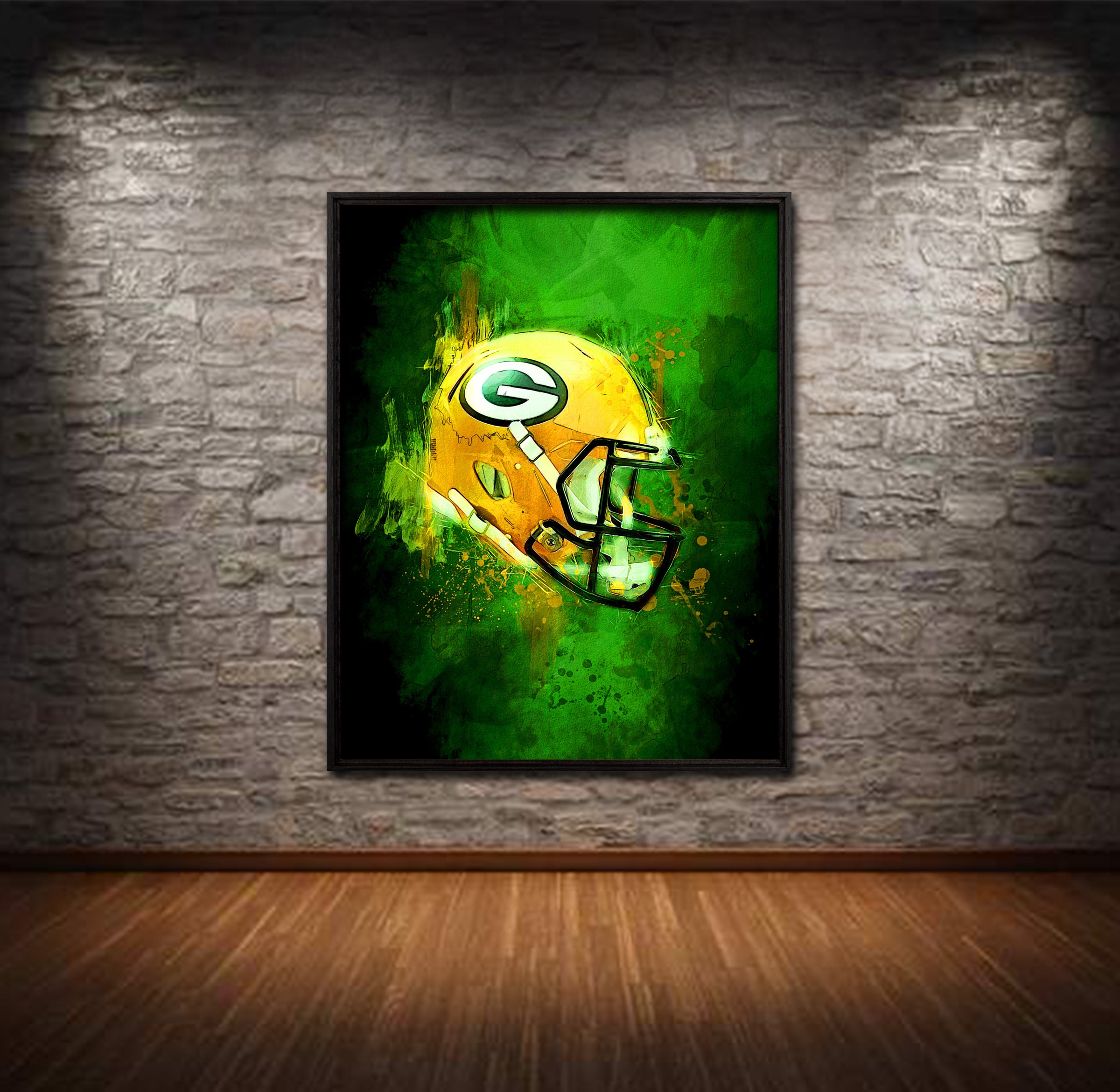 Packers Poster Green Bay packers Canvas Print Sports Art Etsy