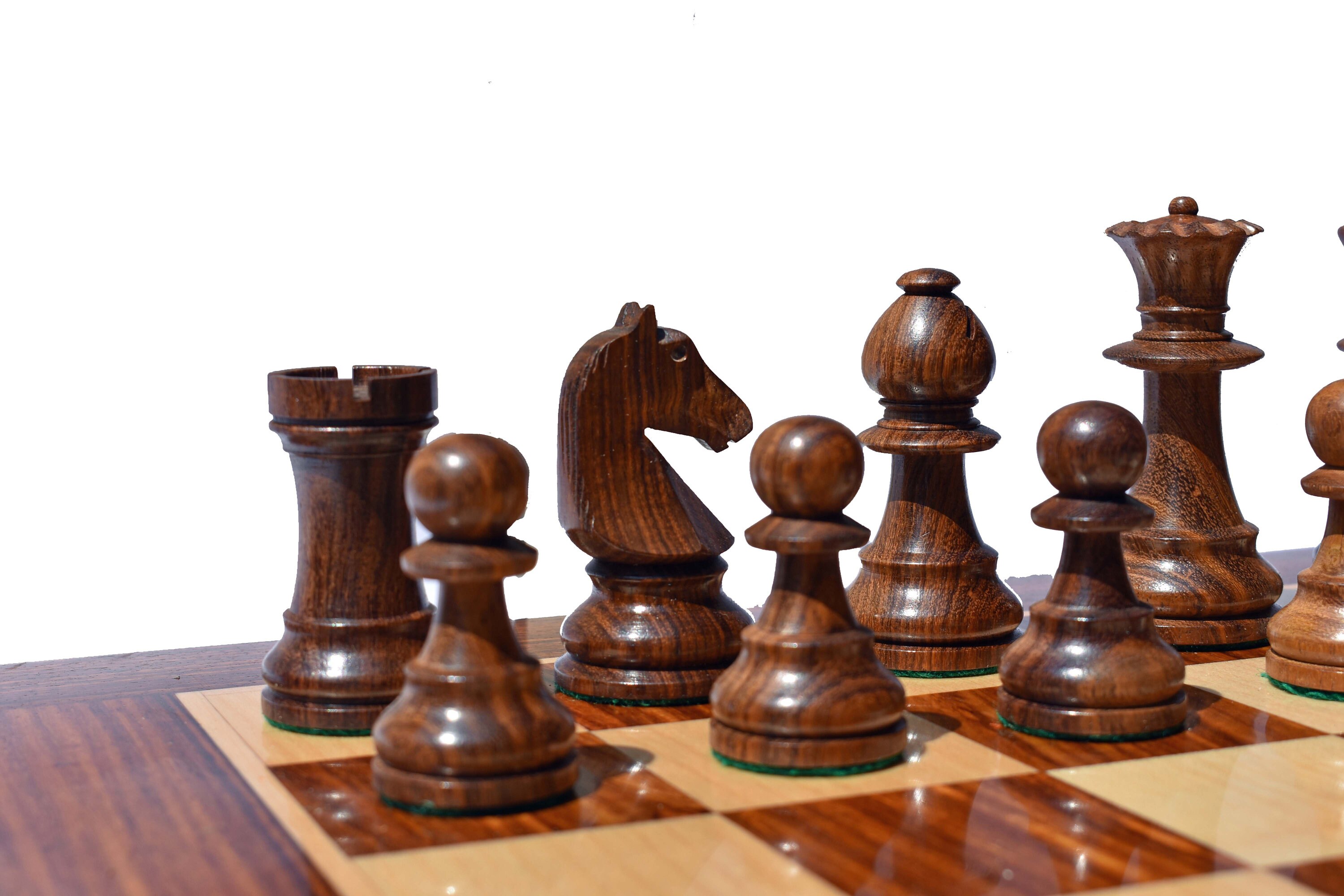 Reproduced 90s French Henri Chavet Series B210 Chess Pieces Only Set In  Boxwood & Bud Rosewood- 3.6″ King – Chess Villa