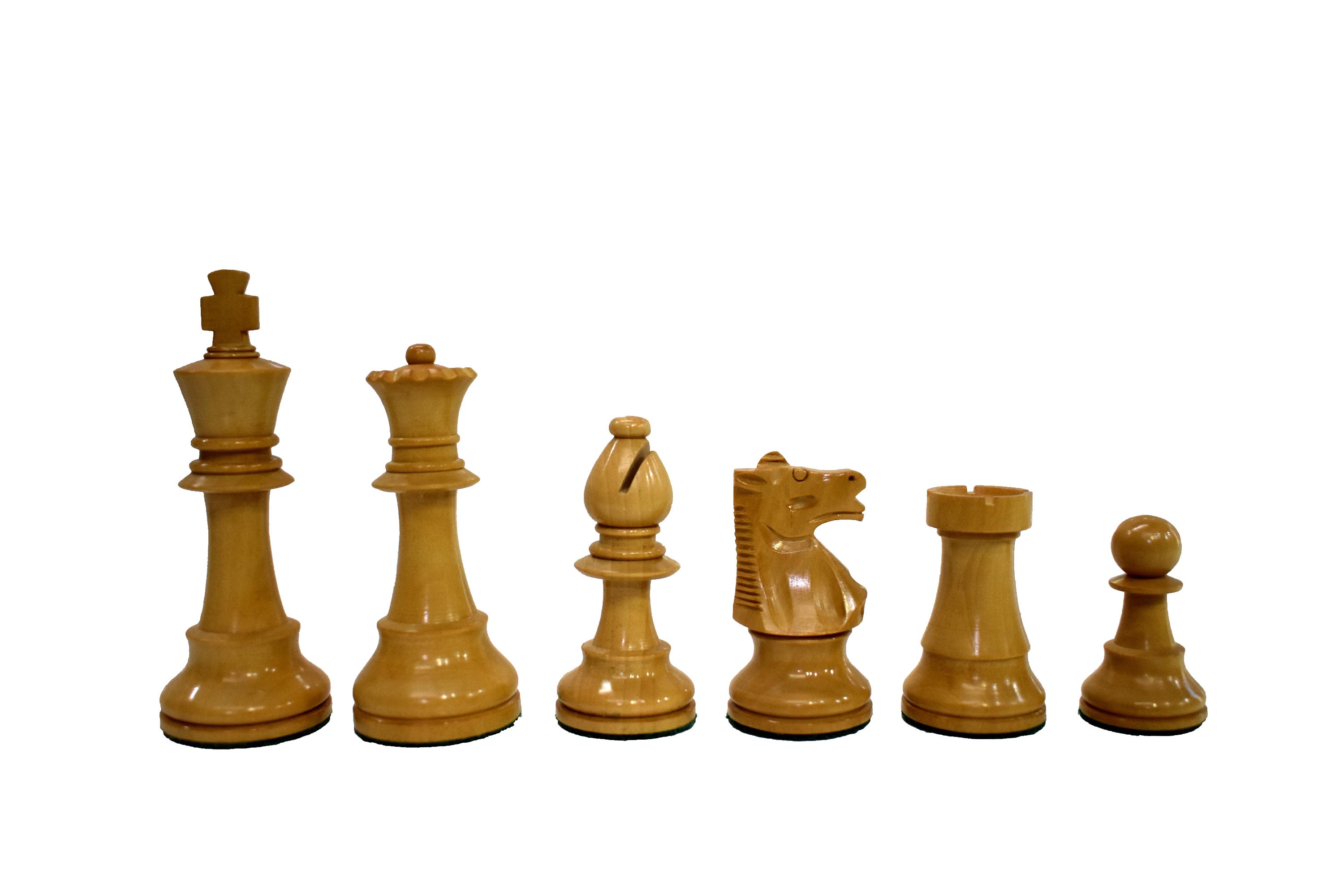 Jeu D'échecs Lardy XXL Taille 8 - Pièces Bois Buis 10,6 Cm - Marron Et Beige
