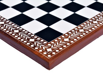 The Heritage Series luxury wood chess board stained square sheesham/Acrylic 18&quot; x 18&quot; with 1.75&quot; square luxury chess board-The Chess Empire