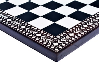 The Indian Heritage Series solid wood luxury chess board stained sheesham & Acrylic exclusive chess board 1.75&quot; square-The Chess Empire