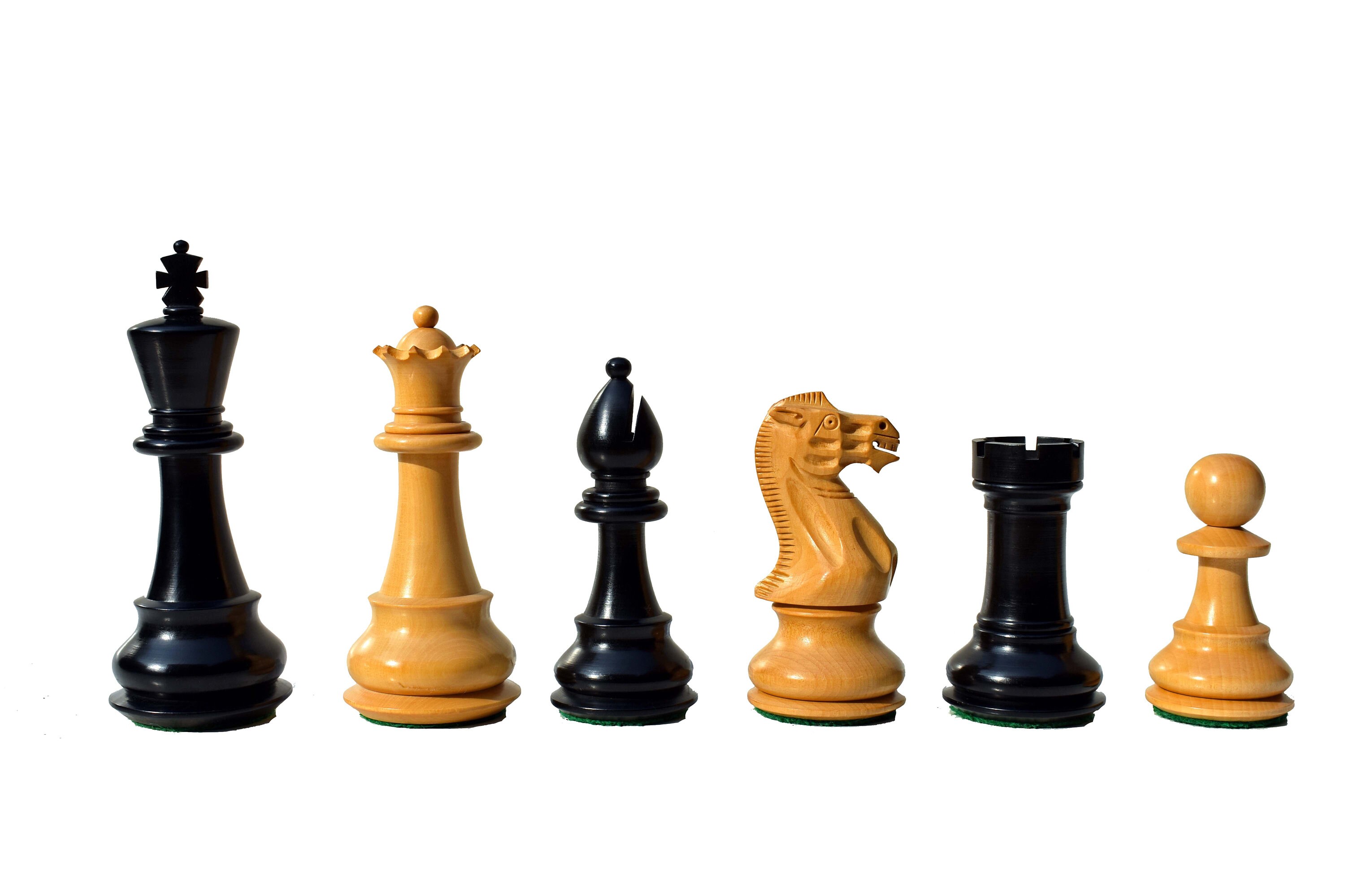 Old English Elite Ebony and Briar Luxury Chess Set [RCPB134