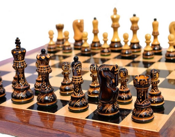 Full Set Giant Deluxe Chess Pieces With Board High End -  UK