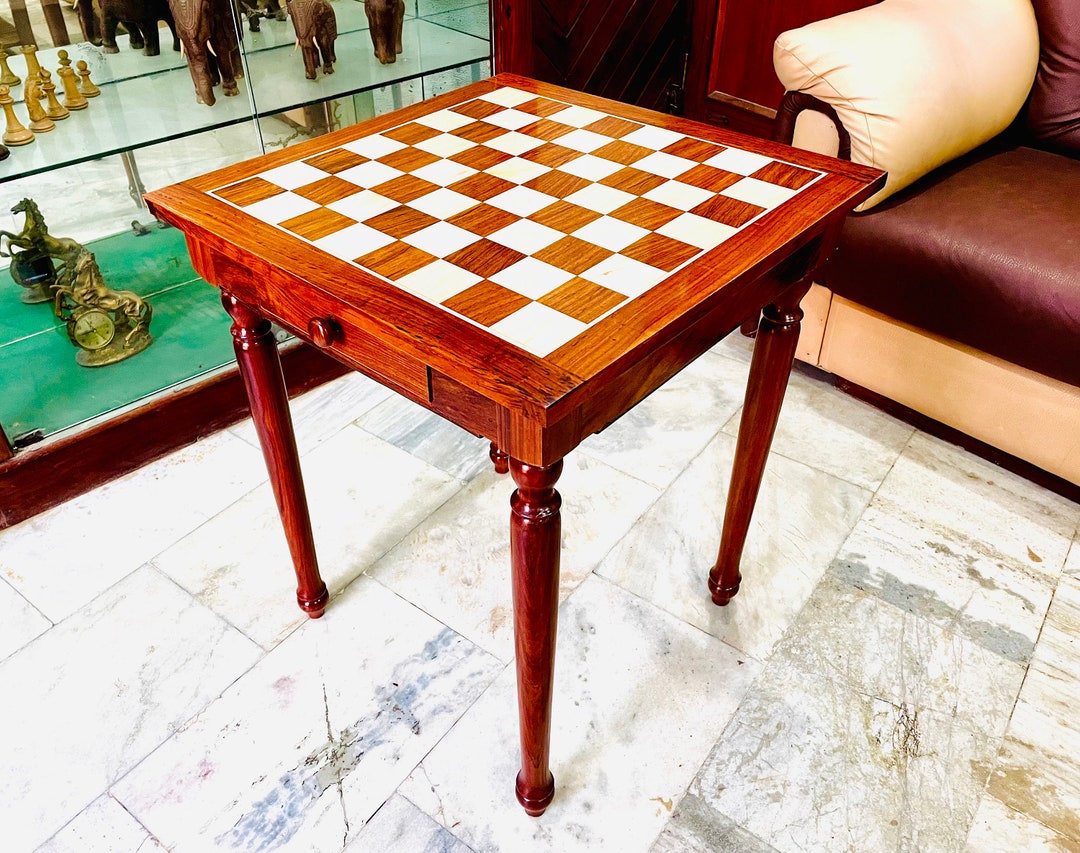 Solid Wood Chess Board Medieval Top Luxury Decorations Ornaments Bay Window  Table Jogo De Xadrez Luxo Chess Board Game LG50QL - AliExpress