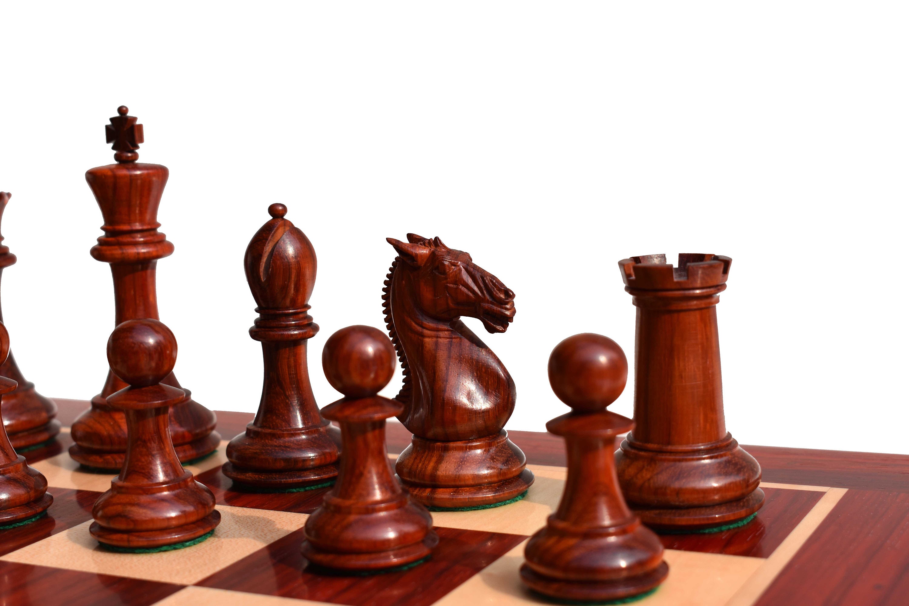 The Kings Crown Series Chess Pieces , Boxwood & Padauk , 4.25 King