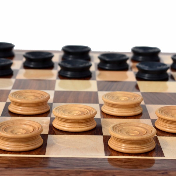 Wood Checkers - Etsy