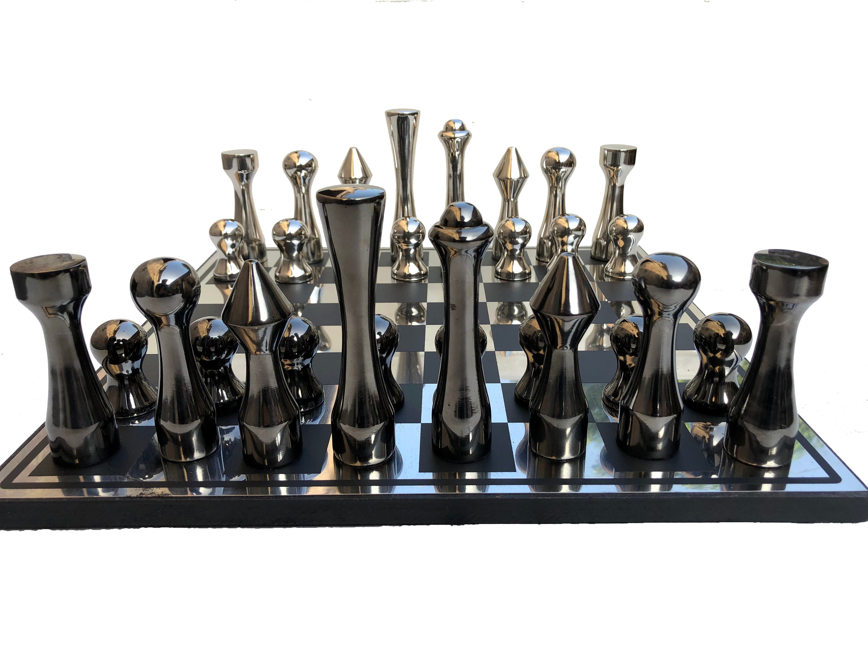 15 Luxury Solid Steel Staunton Chess Set