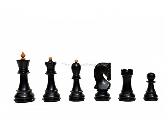 3.9 Craftsman Series Staunton Chess Pieces Only Set - Triple