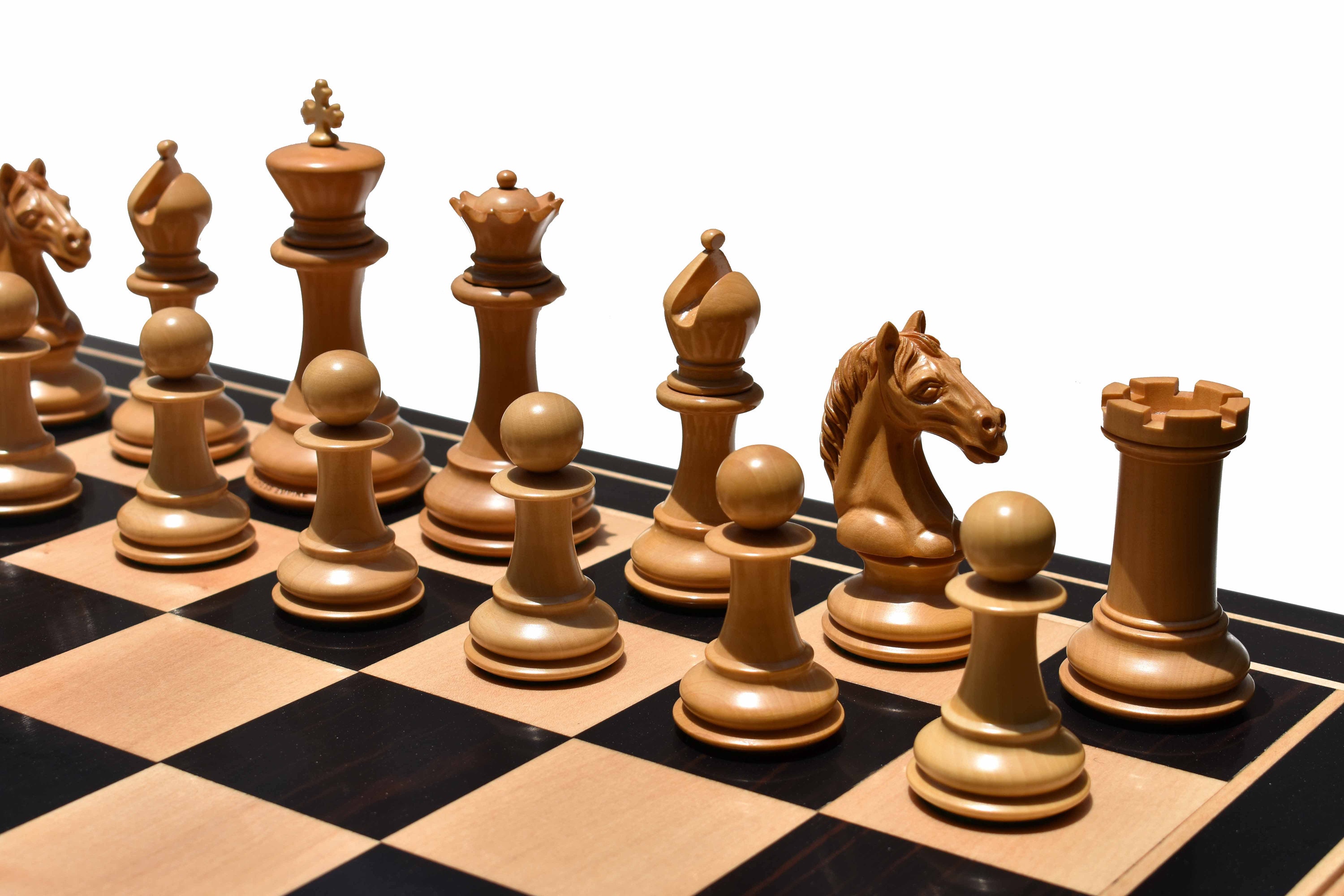 Buy Master Staunton Series Chess Pieces in Dyed Box Wood online from  chessbazaar