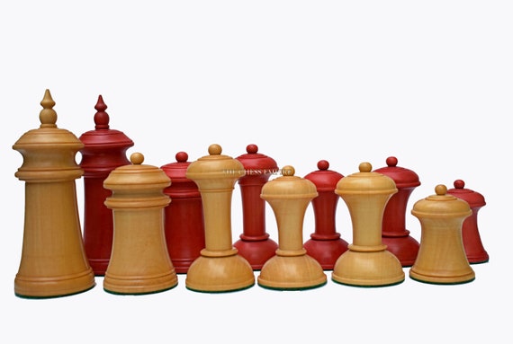 New Exclusive Staunton Chess Set Ebonized & Boxwood Pieces with The Queen's  Gambit Chess Board - 3.5 King - The Chess Store