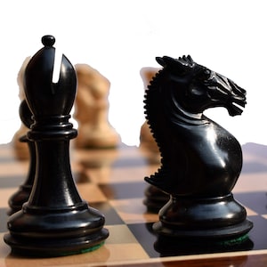 New Hasting Series staunton chess Pieces Boxwood & Ebony 4.25&quot; king luxury staunton wood chess pieces -The Chess Empire