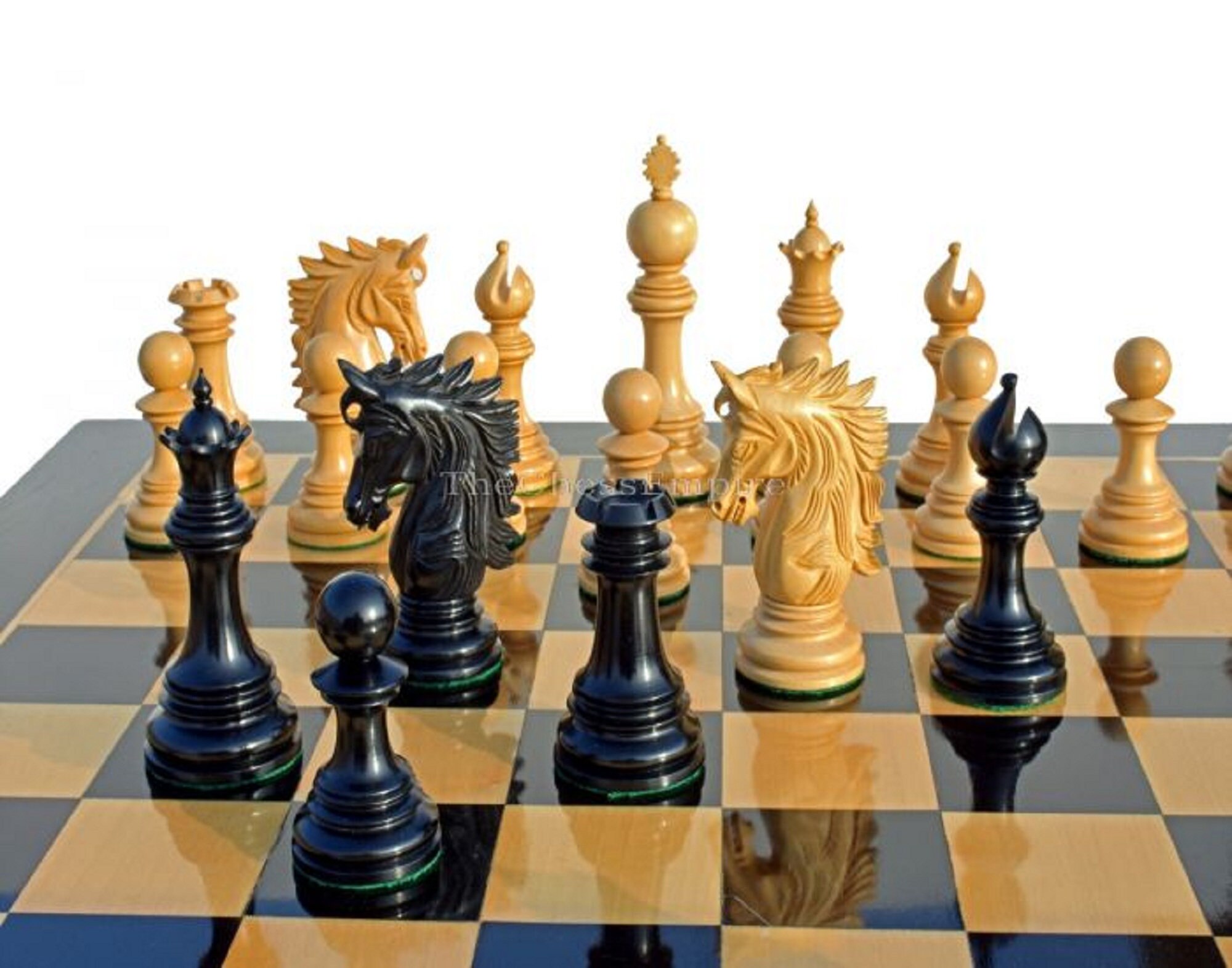 Victoria castle series luxury wood chess pieces Boxwood & | Etsy