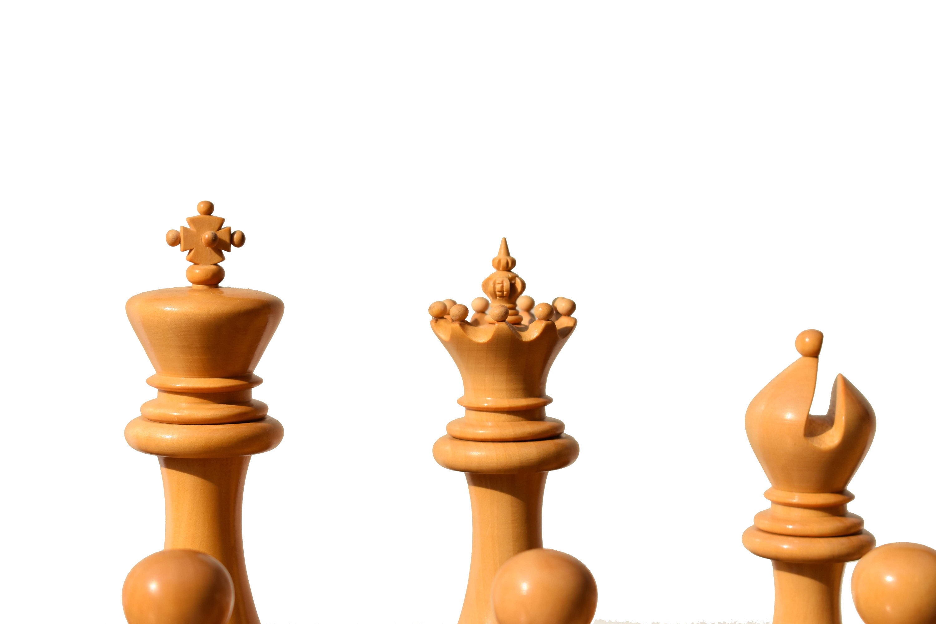 Royale Castle Series Luxury Chess Board Maple & Stripped Ebony