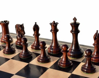 インペリアルシリーズ 高級スタントン木製チェス駒 ボックスウッド