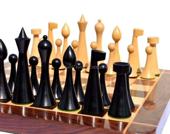 Wood turned chess deals set