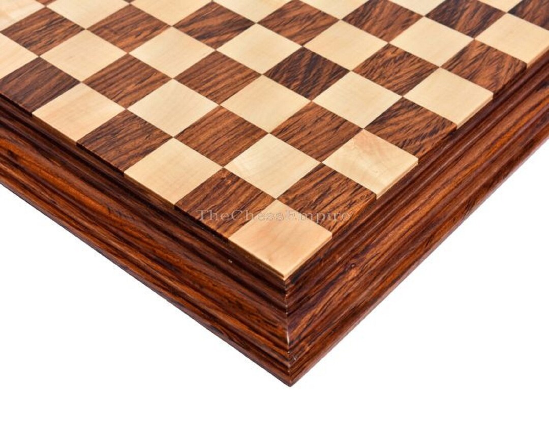 21 Luxury Solid Wood Chess Board Matte Finish Signature Series II Maple