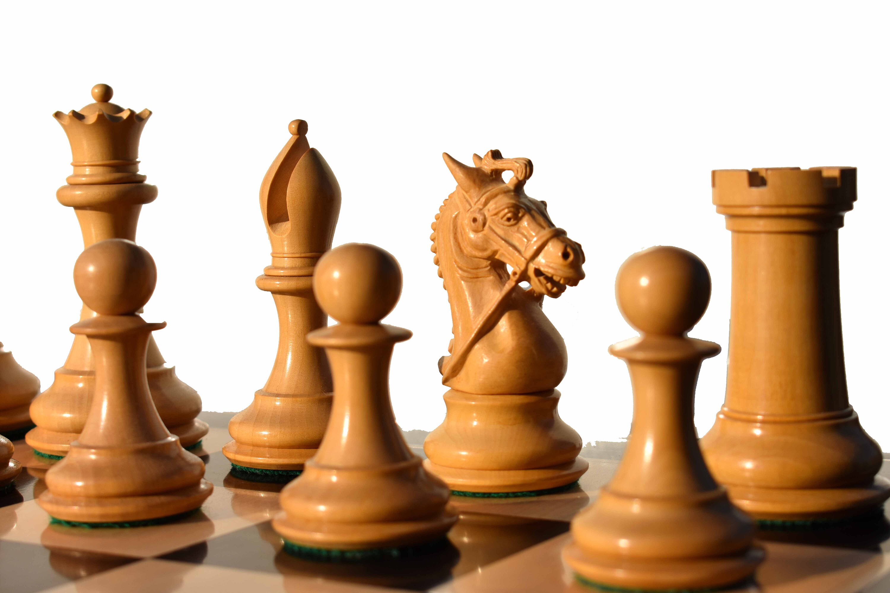 The New Sultan Series Luxury Staunton Wood Chess Pieces Boxwood & Ebony ...