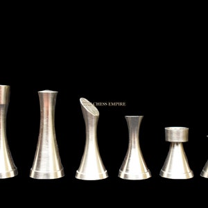Contemporary series brass chess pieces  3.25&quot; King solid Brass metal luxury chess Pieces --The Chess Empire