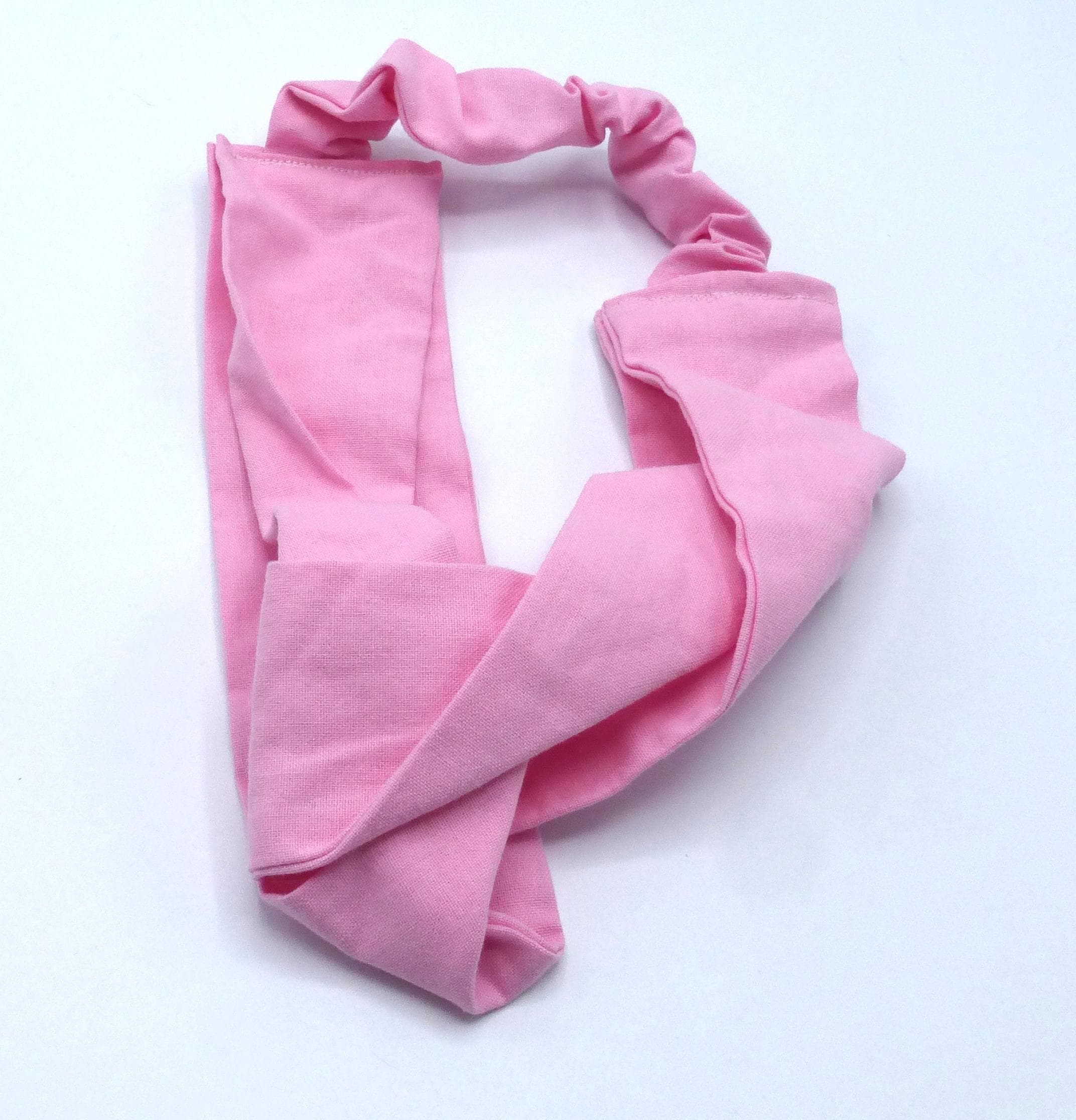 Fascia per capelli annodata, tessuto di lino per donne/ragazze, rosso giallo blu ecrù nero blu senape oliva rosa - Italia