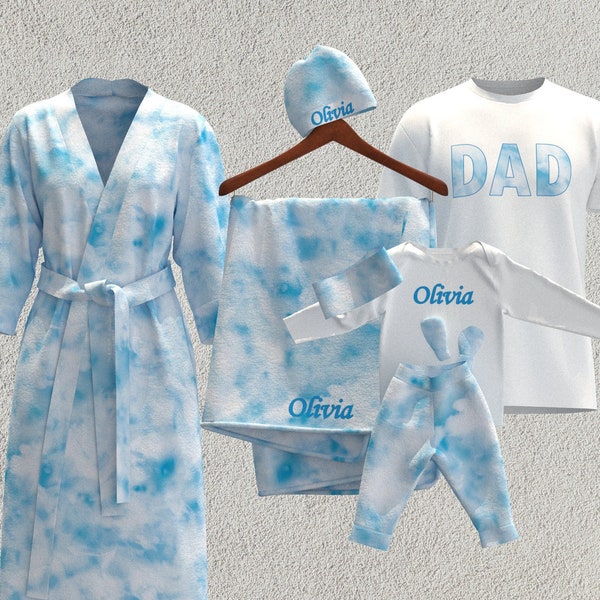 Robe and Swaddle Set Boy Etsy