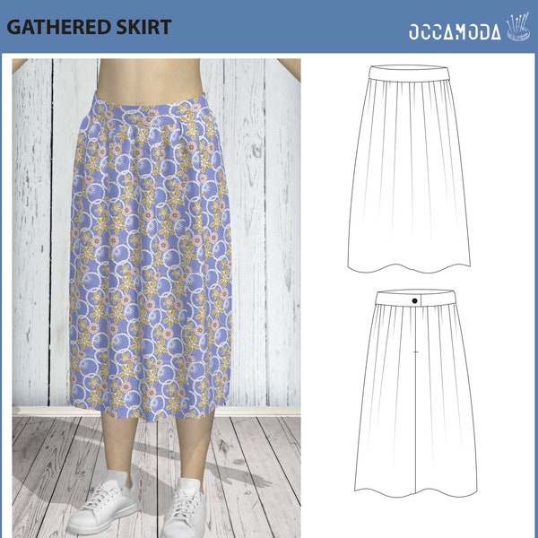 Gathered Skirt - Etsy