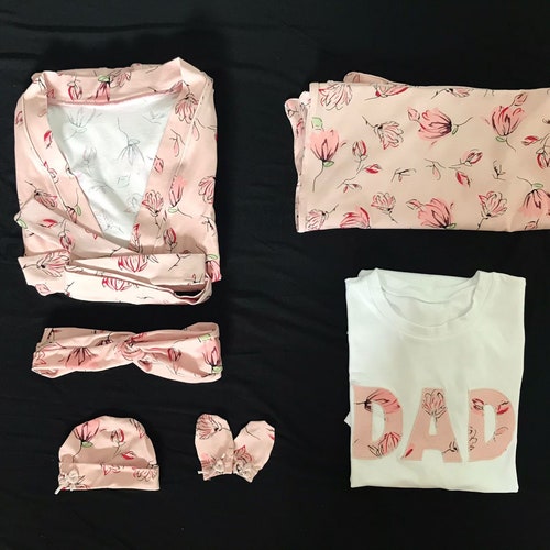 Delivery Robe Swaddle Set Hospital Set Mommy and Daddy Etsy