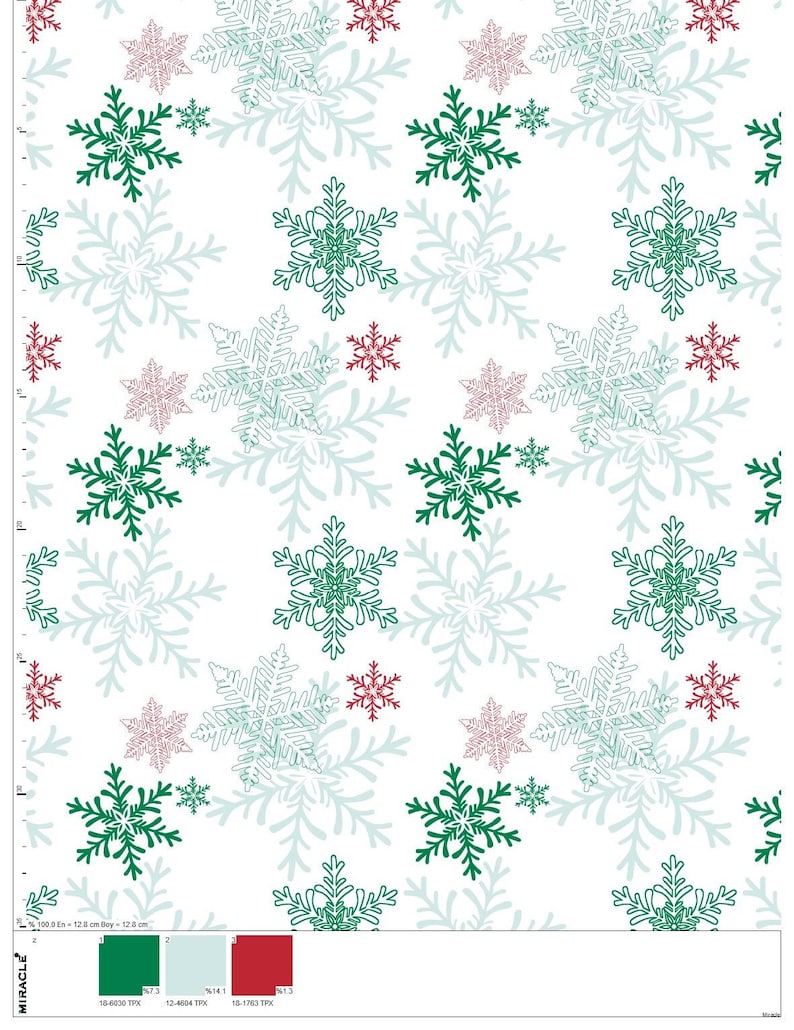 Cotton Jersey Stretch Fabric Fabric By the Yarn Christmas Fabric New Year Snowflake Jersey Fabric Jersey Knit Fabric,Kids Fabric