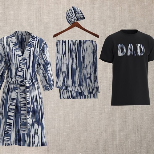 Tie Dye Shibori Labor Matching Robe and Swaddle Set Swaddle Etsy