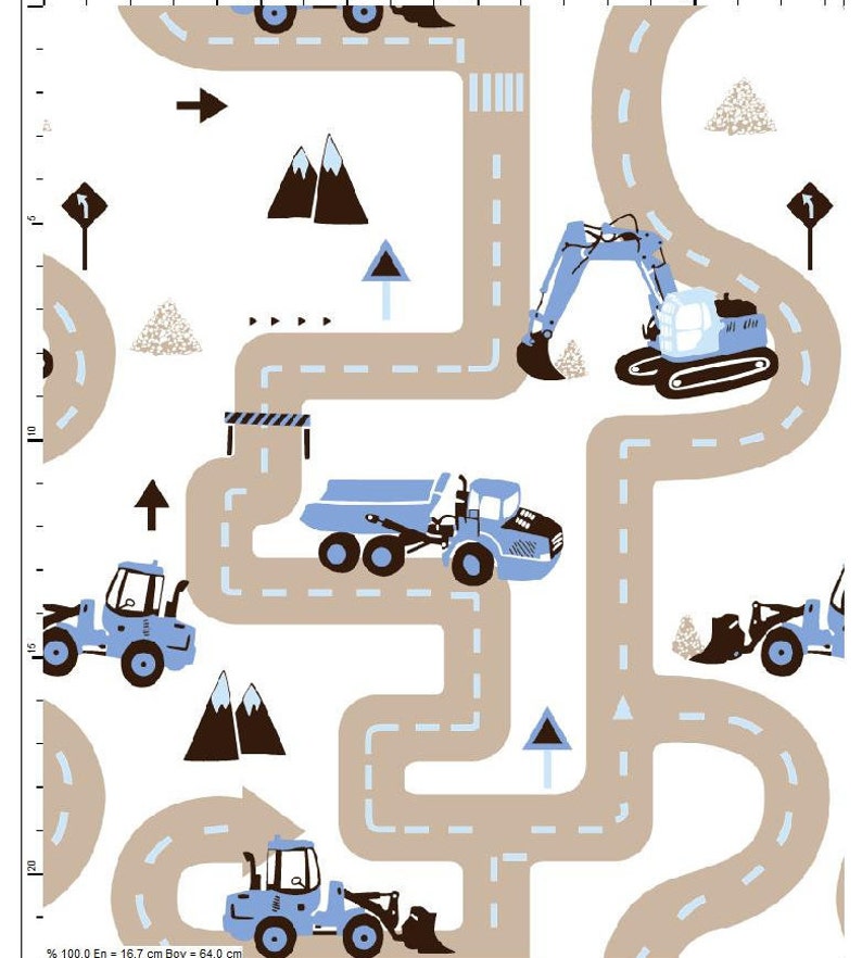 Lycra Jersey Apparel Elastic Fabric Fabric By The Yard Traffic Cars Print Jersey Fabric Digital Printed Pyjama Underwear Kids Fabric
