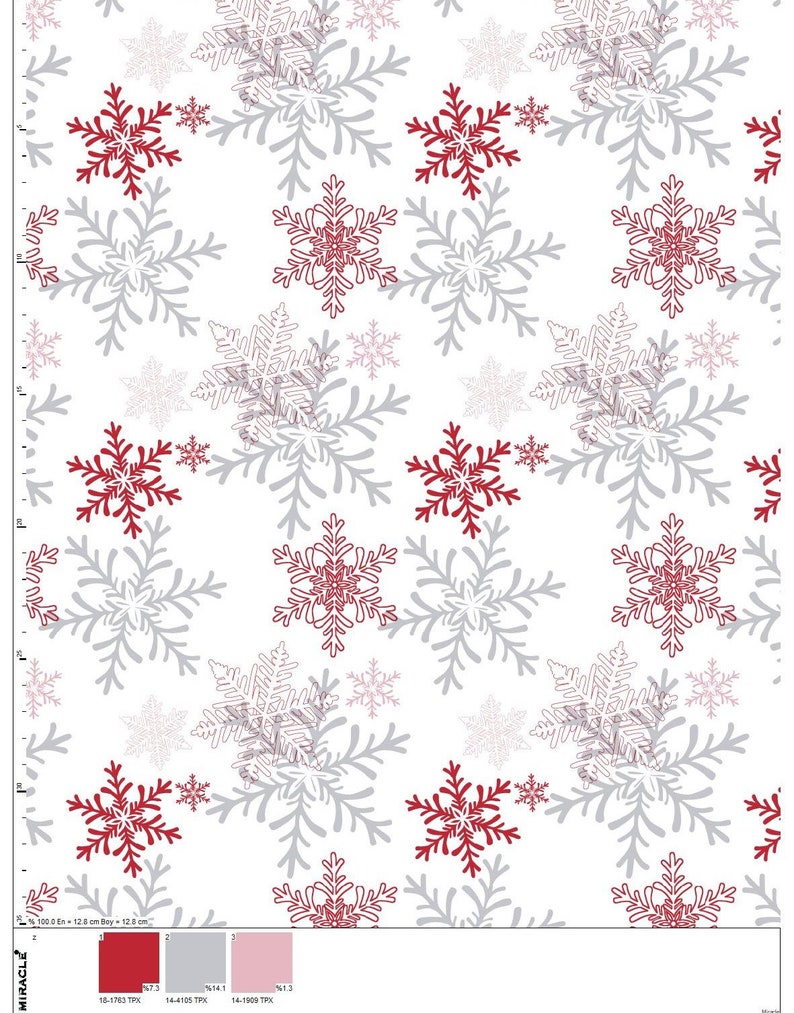 Cotton Jersey Stretch Fabric Fabric By the Yarn Christmas Fabric New Year Snowflake Jersey Fabric Jersey Knit Fabric,Kids Fabric