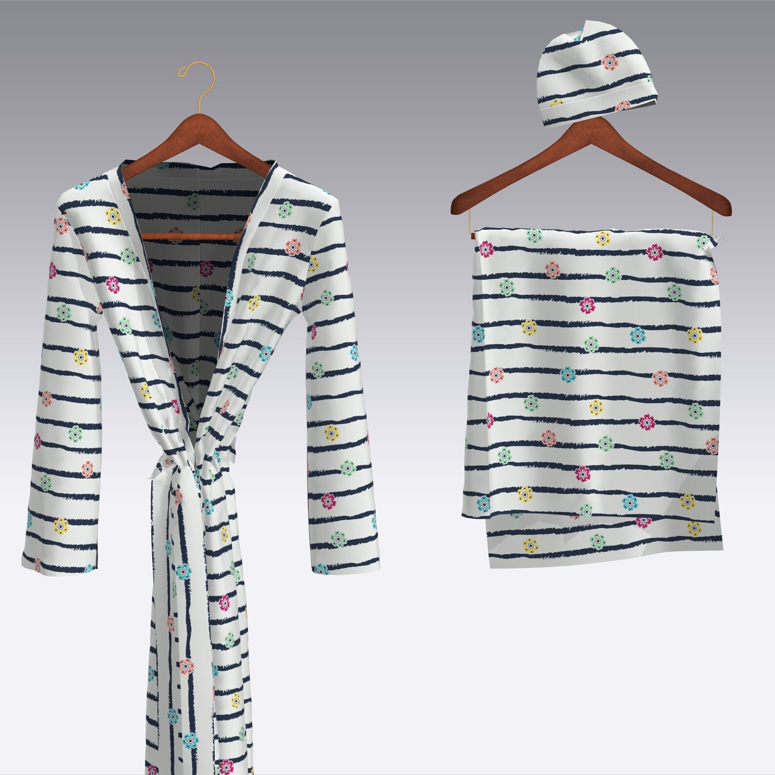 Delivery Robe Swaddle Sethospital Set Mommy and Matching Etsy