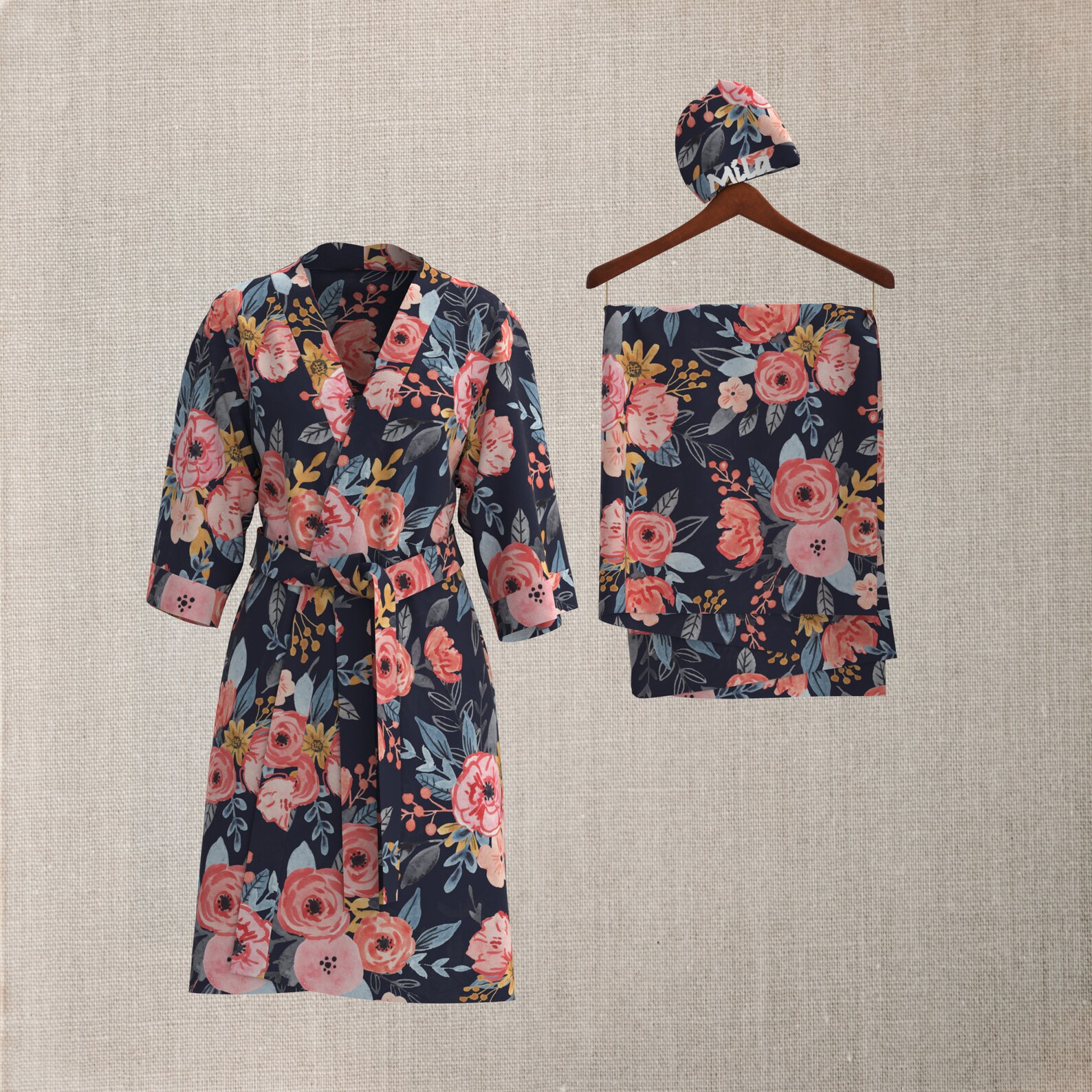 Delivery Robe Swaddle Set Hospital Set Mommy and Daddy Etsy