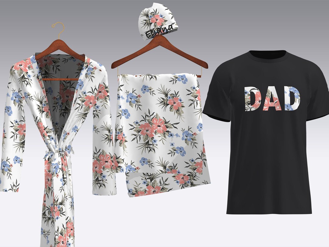 Delivery Robe Swaddle Set, Mommy and Daddy Matching Hospital Set, Maternity Robe and Swaddle