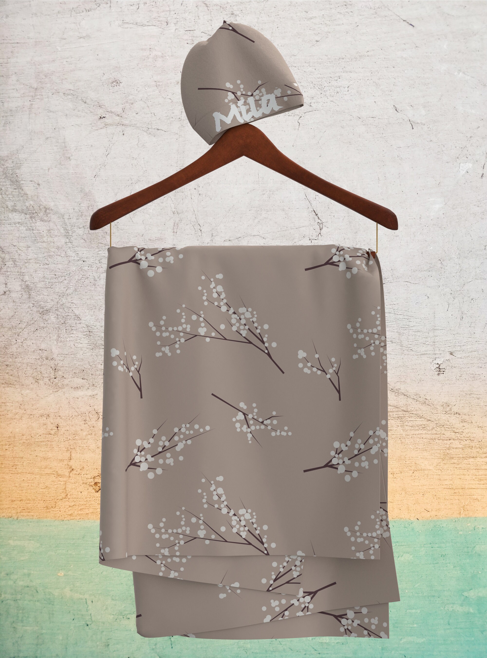 Vintage Japanese Design Robe Swaddle Set Newborn Swaddle Etsy